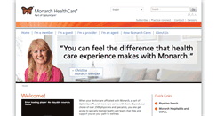 Desktop Screenshot of monarchhealthcare.com